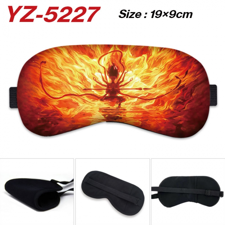 Nezha Game ice cotton eye mask without ice bag price for 5 pcs yz-5227