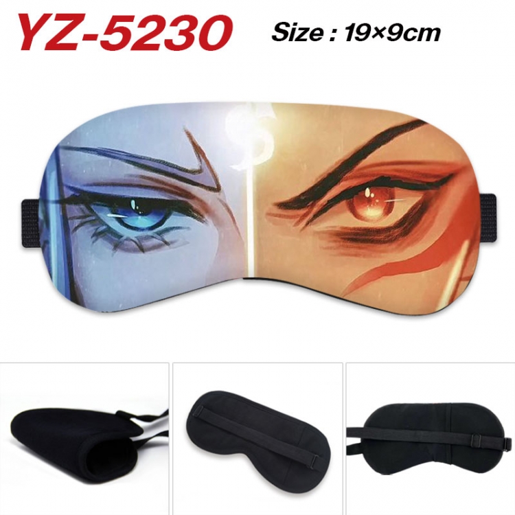 Nezha Game ice cotton eye mask without ice bag price for 5 pcs yz-5230