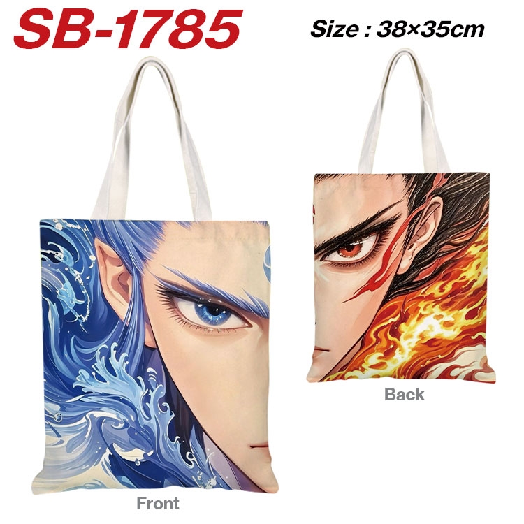 Nezha 2 Anime Canvas Handheld Shoulder Bag Handbag Shopping Bag 38X35CM sb-1785