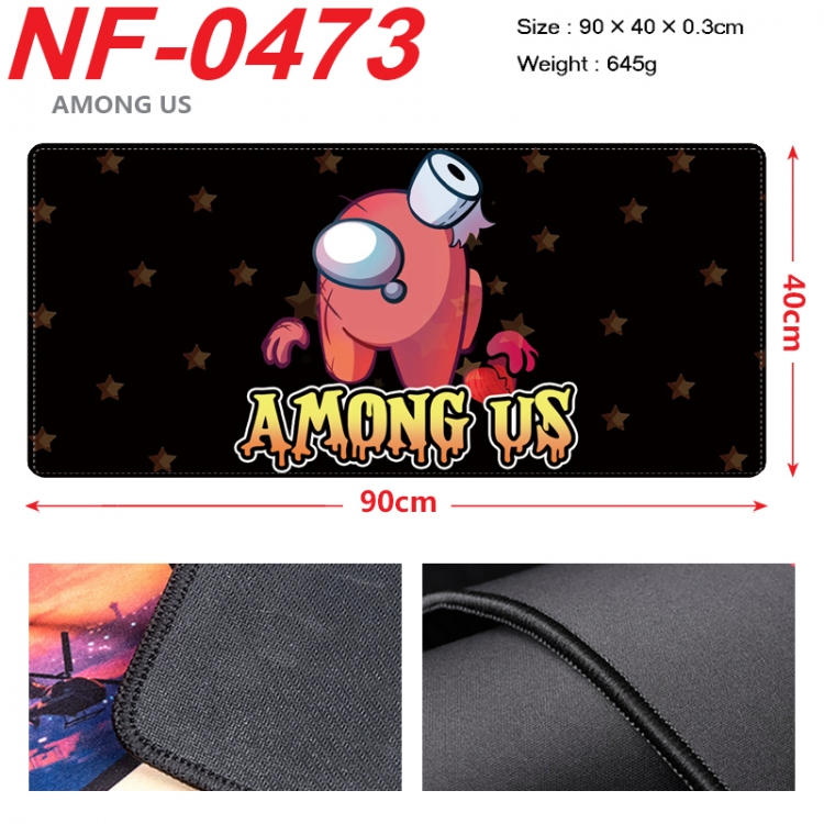 Among us Anime peripheral lock edge mouse pad 90X40cm