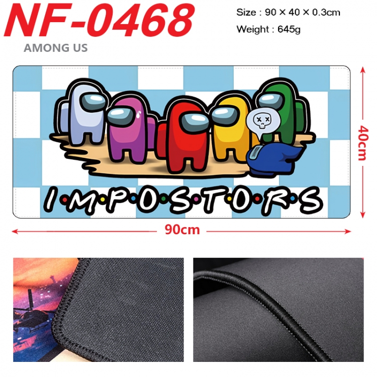 Among us Anime peripheral lock edge mouse pad 90X40cm