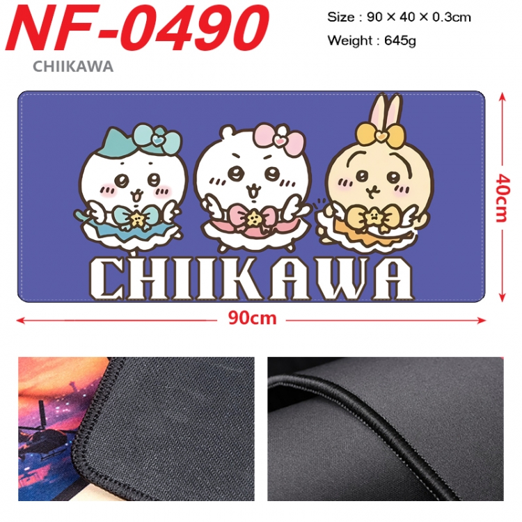 Chiikawa Anime peripheral lock edge mouse pad 90X40cm