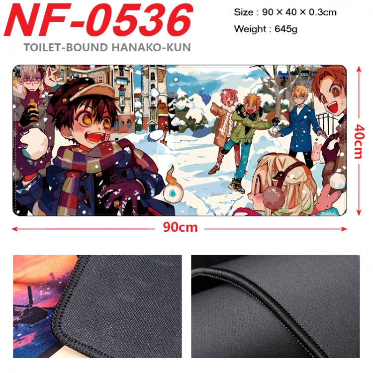 Toilet-bound Hanako-kun Anime peripheral lock edge mouse pad 90X40cm NF-0536