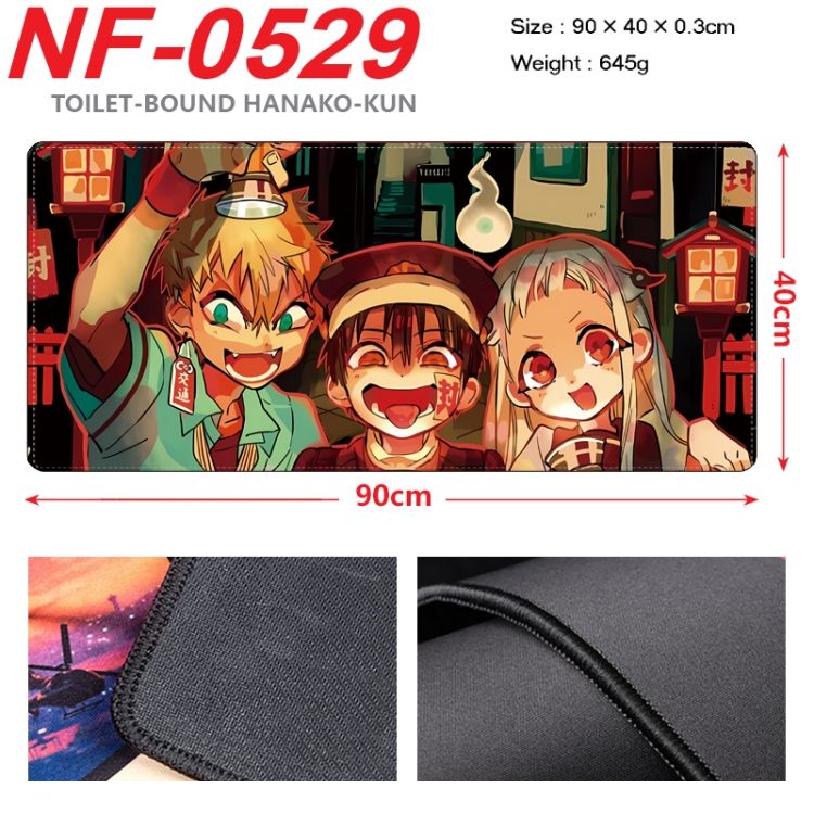 Toilet-bound Hanako-kun Anime peripheral lock edge mouse pad 90X40cm NF-0529