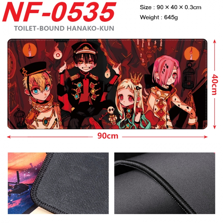 Toilet-bound Hanako-kun Anime peripheral lock edge mouse pad 90X40cm NF-0535