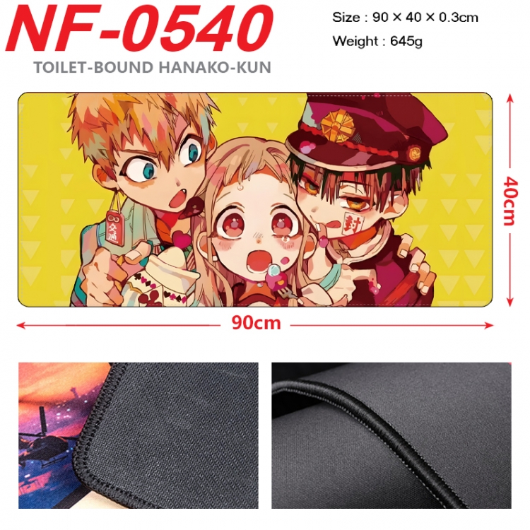 Toilet-bound Hanako-kun Anime peripheral lock edge mouse pad 90X40cm  NF-0540