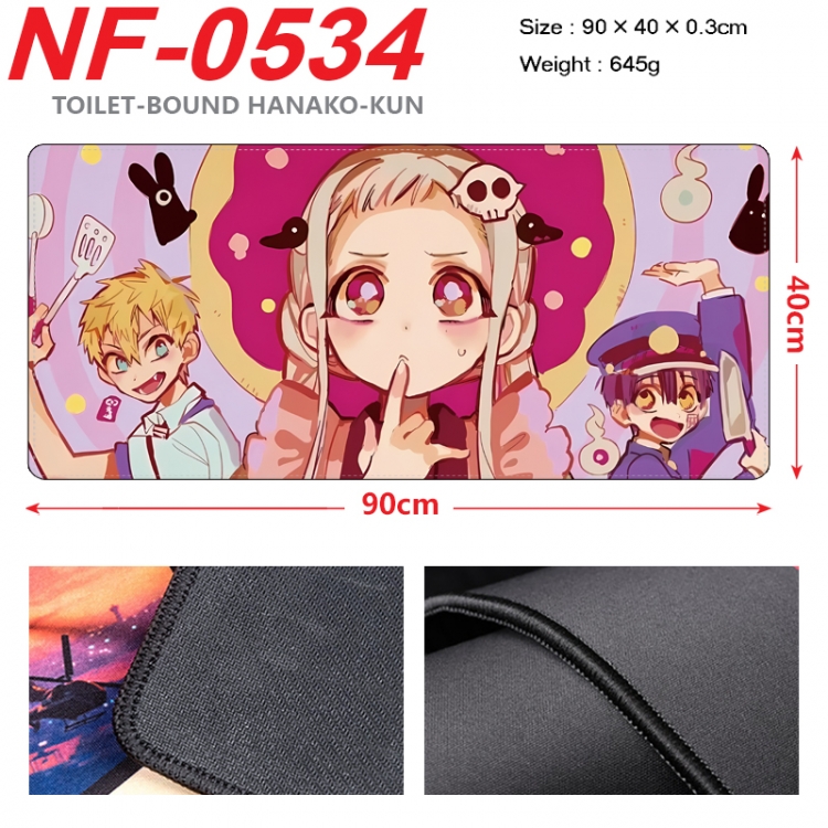 Toilet-bound Hanako-kun Anime peripheral lock edge mouse pad 90X40cm NF-0534