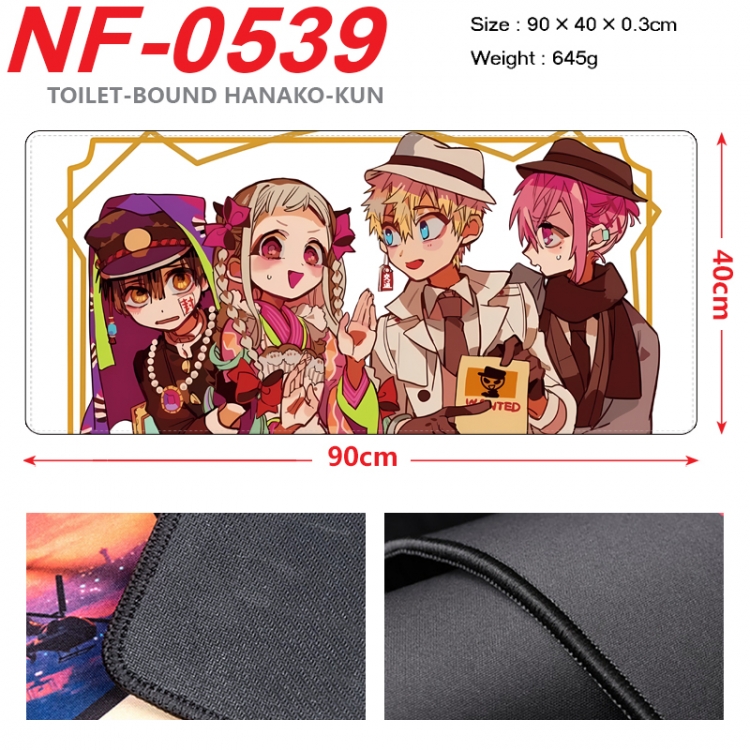 Toilet-bound Hanako-kun Anime peripheral lock edge mouse pad 90X40cm  NF-0539