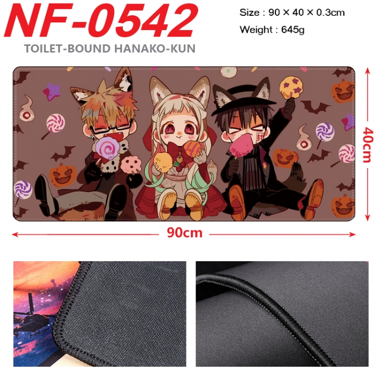 Toilet-bound Hanako-kun Anime peripheral lock edge mouse pad 90X40cm NF-0542