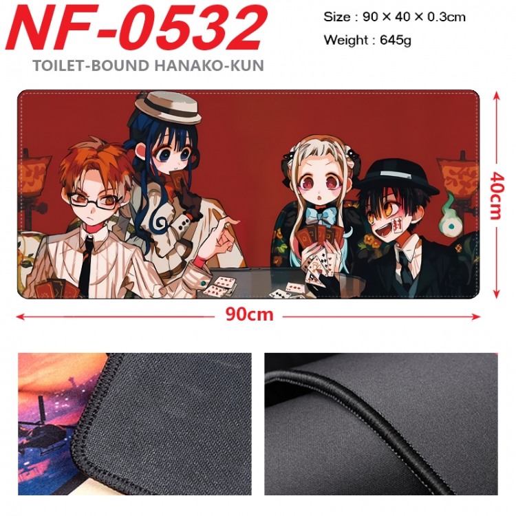 Toilet-bound Hanako-kun Anime peripheral lock edge mouse pad 90X40cm  NF-0532