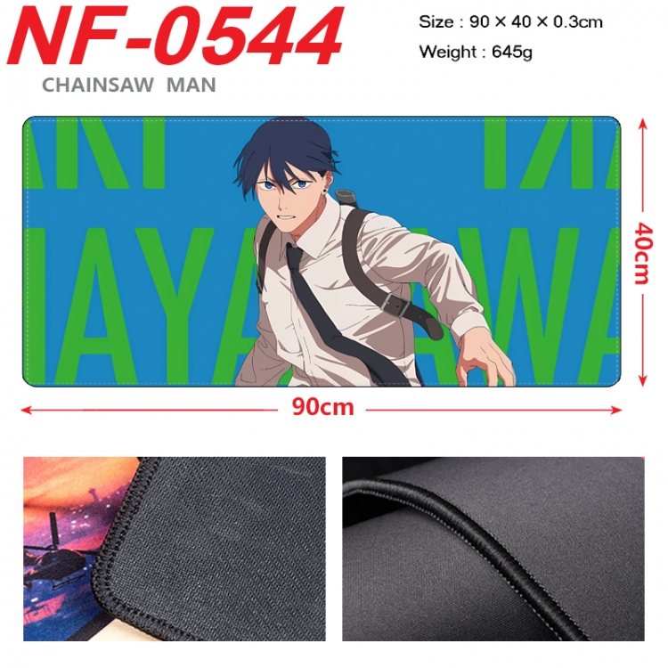 Chainsaw man Anime peripheral lock edge mouse pad 90X40cm  NF-0544