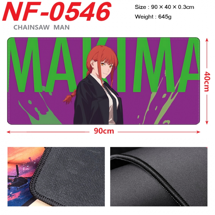 Chainsaw man Anime peripheral lock edge mouse pad 90X40cm  NF-0546