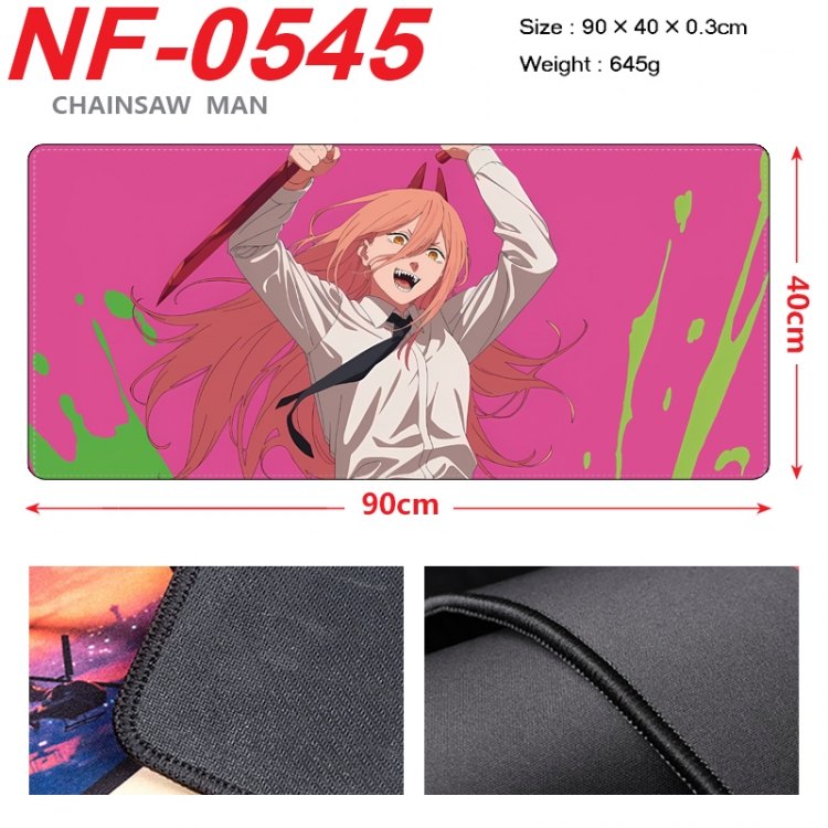 Chainsaw man Anime peripheral lock edge mouse pad 90X40cm NF-0545