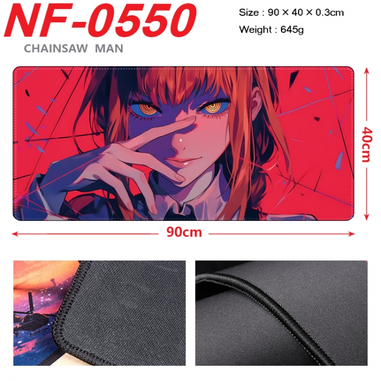 Chainsaw man Anime peripheral lock edge mouse pad 90X40cm  NF-0550