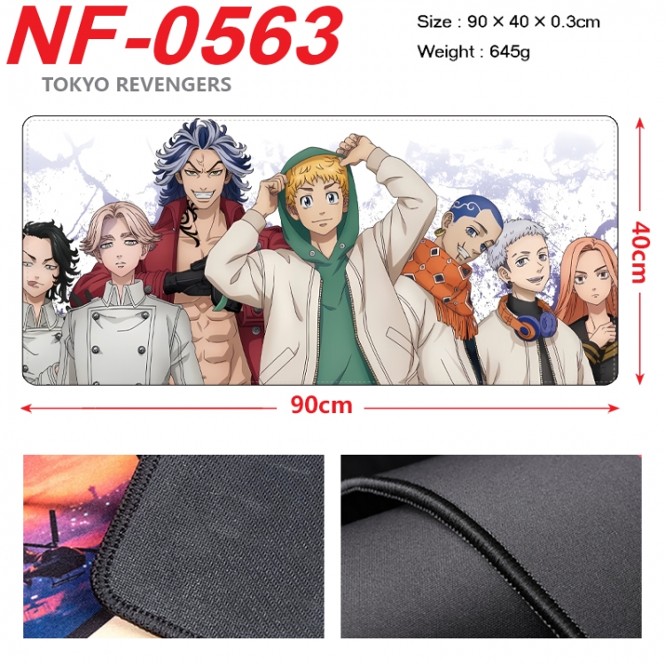 Tokyo Revengers Anime peripheral lock edge mouse pad 90X40cm NF-0563