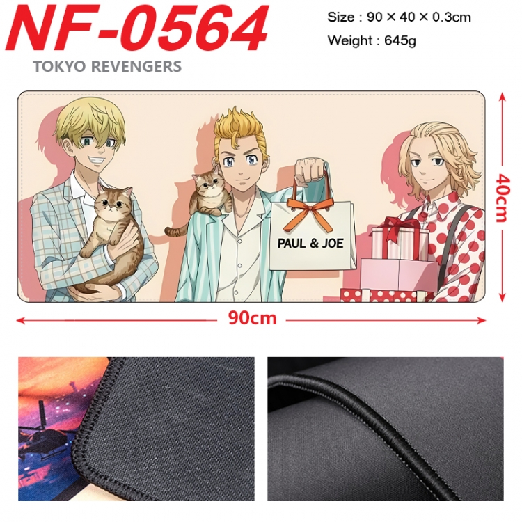 Tokyo Revengers Anime peripheral lock edge mouse pad 90X40cm NF-0564