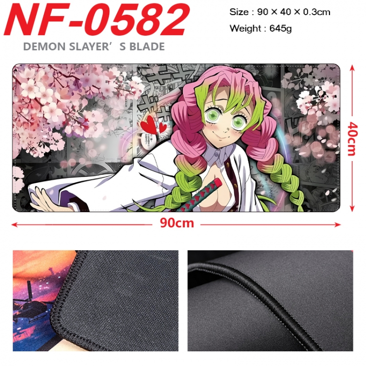 Demon Slayer Kimets Anime peripheral lock edge mouse pad 90X40cm NF-0582