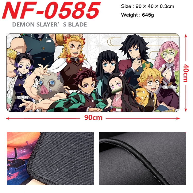 Demon Slayer Kimets Anime peripheral lock edge mouse pad 90X40cm  NF-0585