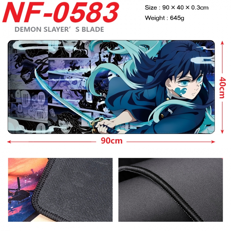 Demon Slayer Kimets Anime peripheral lock edge mouse pad 90X40cm NF-0583