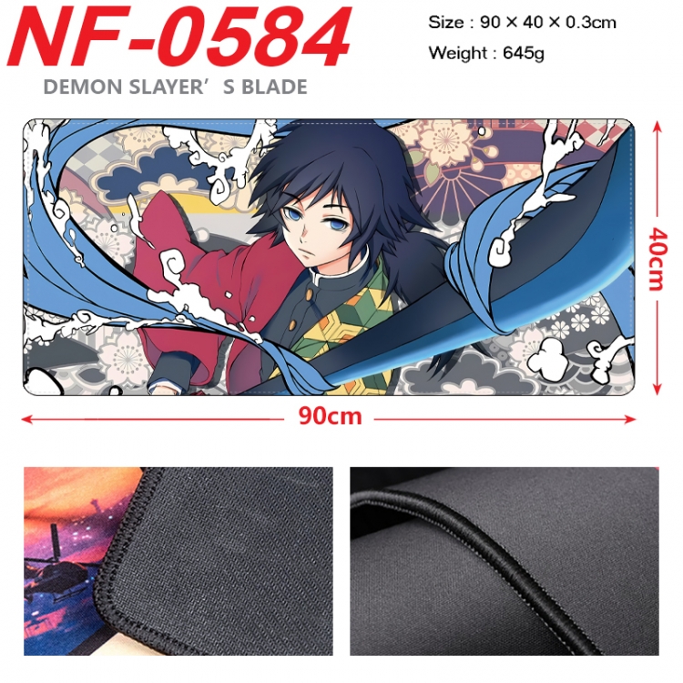 Demon Slayer Kimets Anime peripheral lock edge mouse pad 90X40cm NF-0584