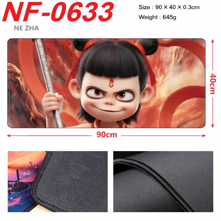 Nezha Anime peripheral lock edge mouse pad 90X40cm NF-0633