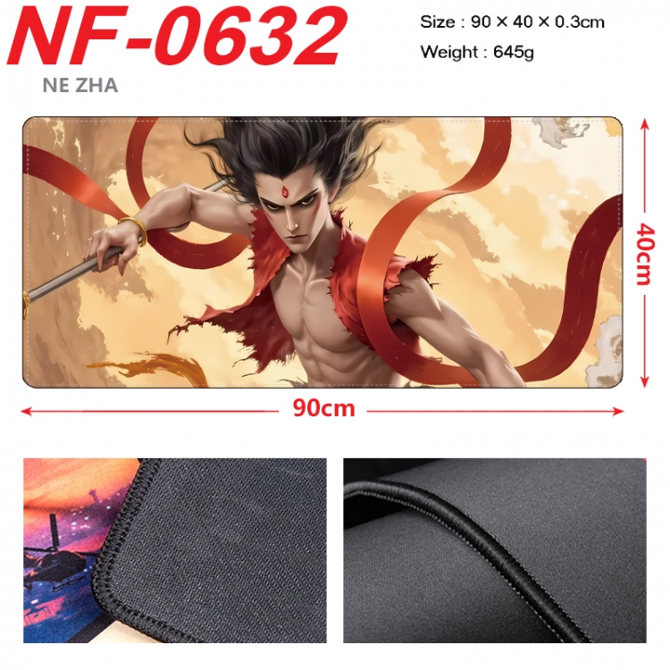 Nezha Anime peripheral lock edge mouse pad 90X40cm NF-0632