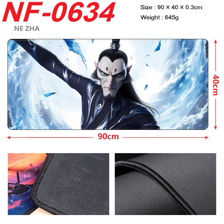 Nezha Anime peripheral lock edge mouse pad 90X40cm NF-0634