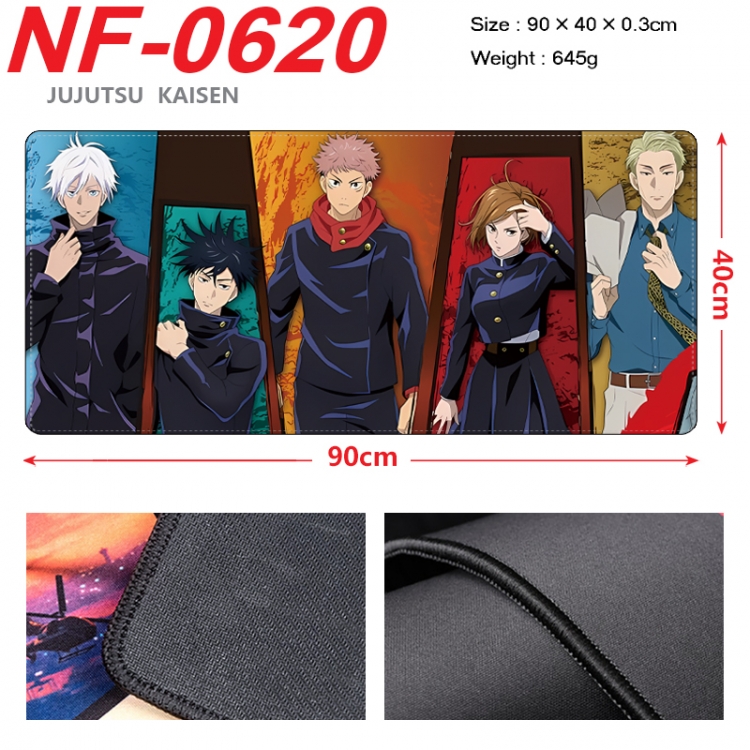 Jujutsu Kaisen Anime peripheral lock edge mouse pad 90X40cm NF-0620