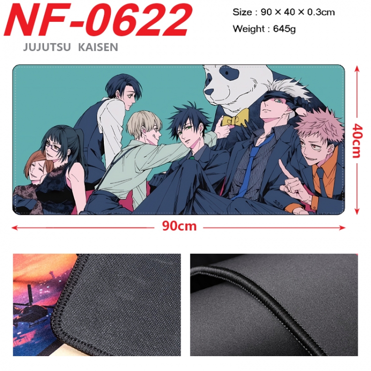 Jujutsu Kaisen Anime peripheral lock edge mouse pad 90X40cm  NF-0622