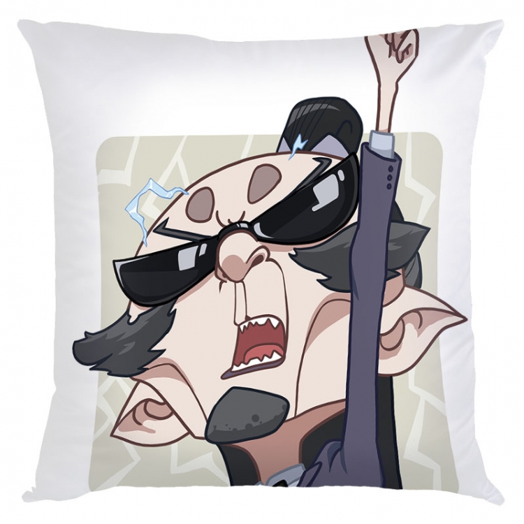 Nezha Anime square full-color pillow cushion 45X45CM NO FILLING 