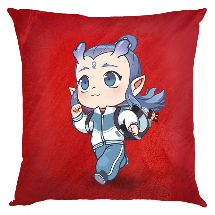 Nezha Anime square full-color pillow cushion 45X45CM NO FILLING 