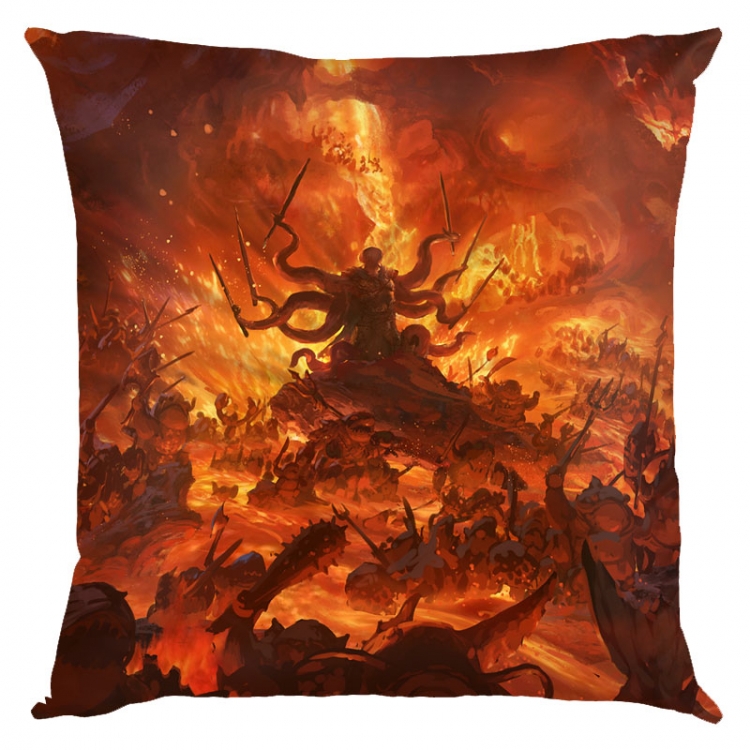 Nezha Anime square full-color pillow cushion 45X45CM NO FILLING 