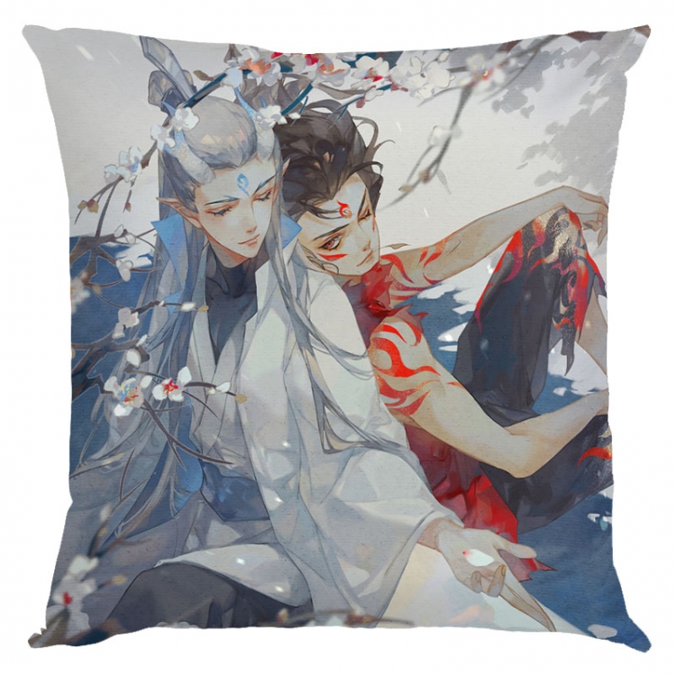 Nezha Anime square full-color pillow cushion 45X45CM NO FILLING 