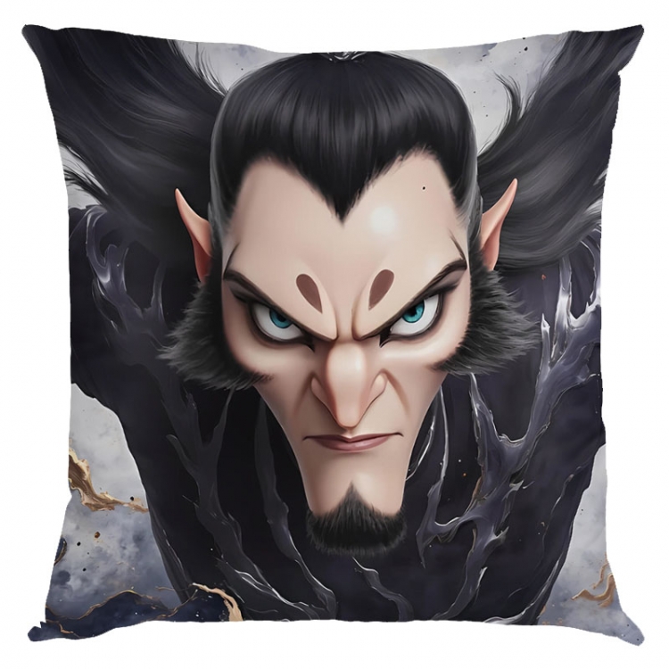 Nezha Anime square full-color pillow cushion 45X45CM NO FILLING 