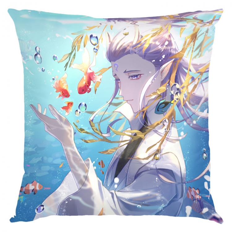 Nezha Anime square full-color pillow cushion 45X45CM NO FILLING 