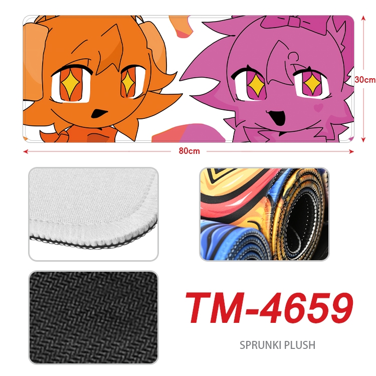 Sprunki Plush Anime peripheral lock edge mouse pad 80X30cm  TM-4659