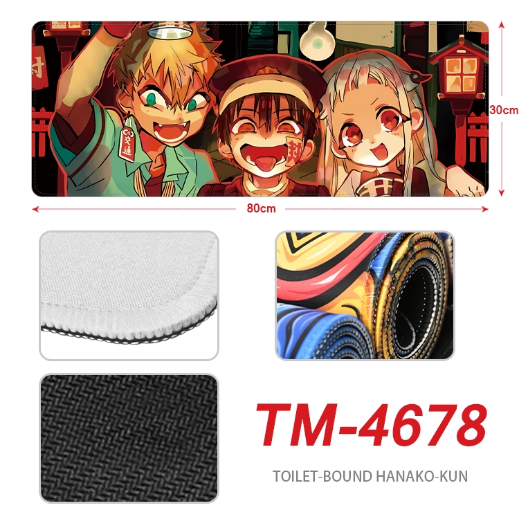 Toilet-bound Hanako-kun Anime peripheral lock edge mouse pad 80X30cm  TM-4678