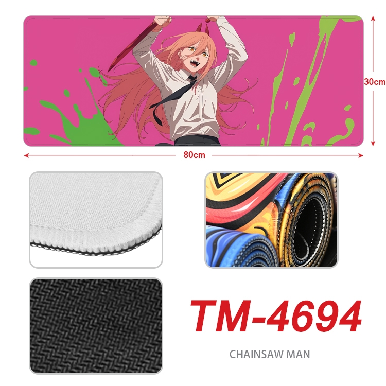 Chainsaw man Anime peripheral lock edge mouse pad 80X30cm TM-4694