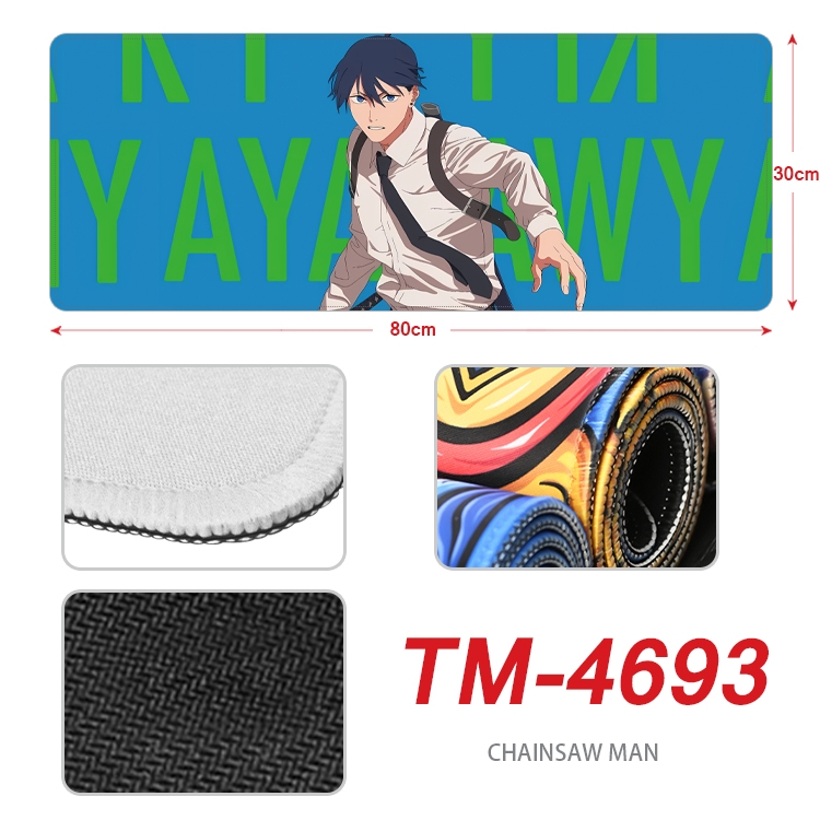 Chainsaw man Anime peripheral lock edge mouse pad 80X30cm TM-4693