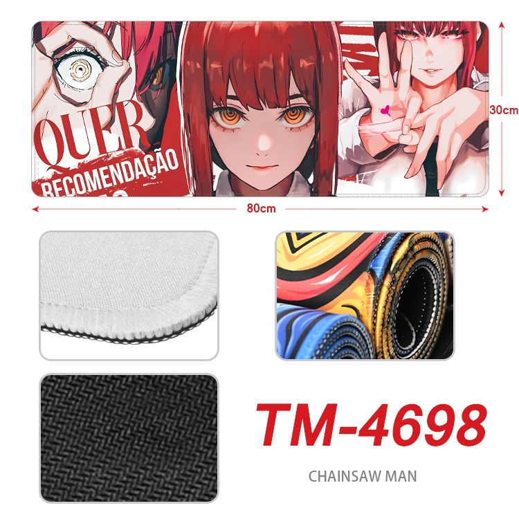 Chainsaw man Anime peripheral lock edge mouse pad 80X30cm  TM-4698