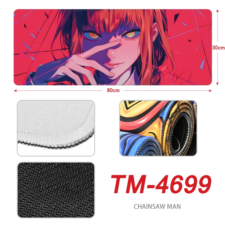 Chainsaw man Anime peripheral lock edge mouse pad 80X30cm TM-4699