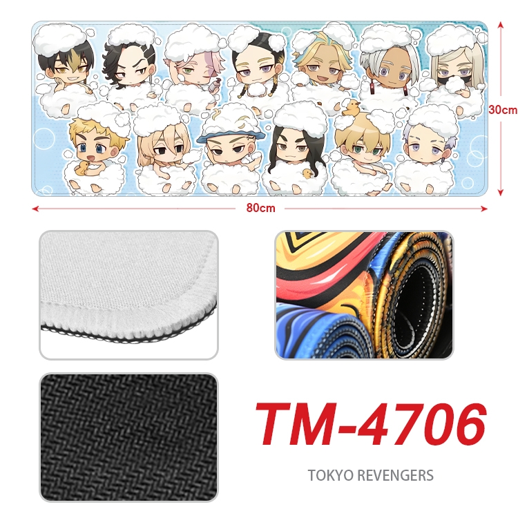 Tokyo Revengers Anime peripheral lock edge mouse pad 80X30cm  TM-4706