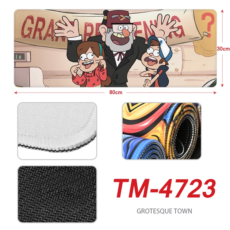 Gravity Falls Anime peripheral lock edge mouse pad 80X30cm TM-4723