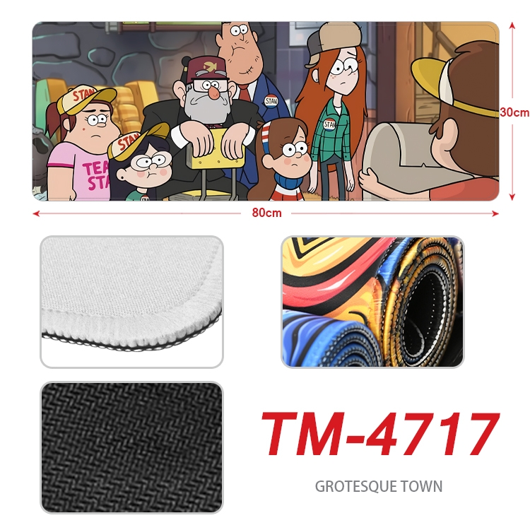 Gravity Falls Anime peripheral lock edge mouse pad 80X30cm TM-4717