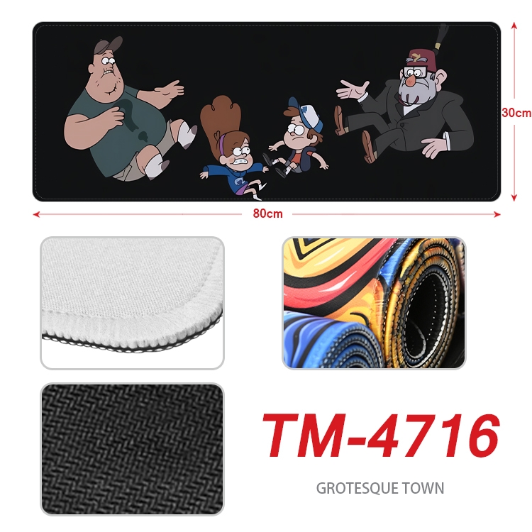 Gravity Falls Anime peripheral lock edge mouse pad 80X30cm TM-4716