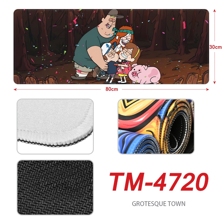 Gravity Falls Anime peripheral lock edge mouse pad 80X30cm TM-4720