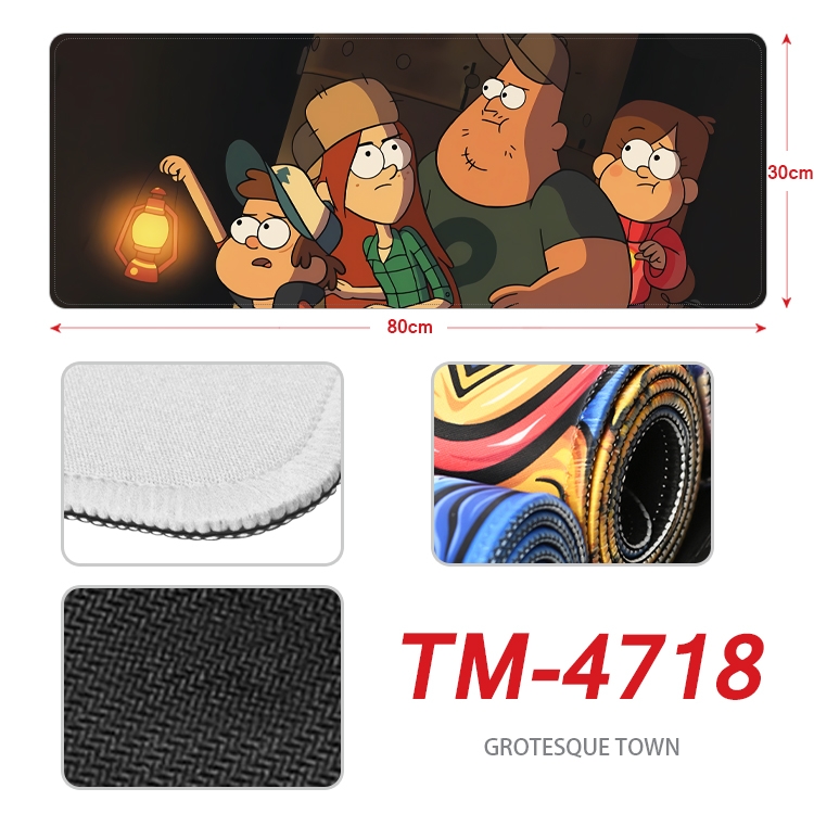 Gravity Falls Anime peripheral lock edge mouse pad 80X30cm TM-4718