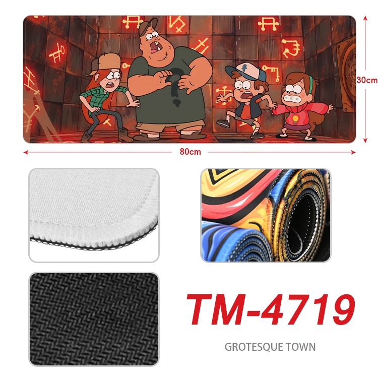 Gravity Falls Anime peripheral lock edge mouse pad 80X30cm TM-4719