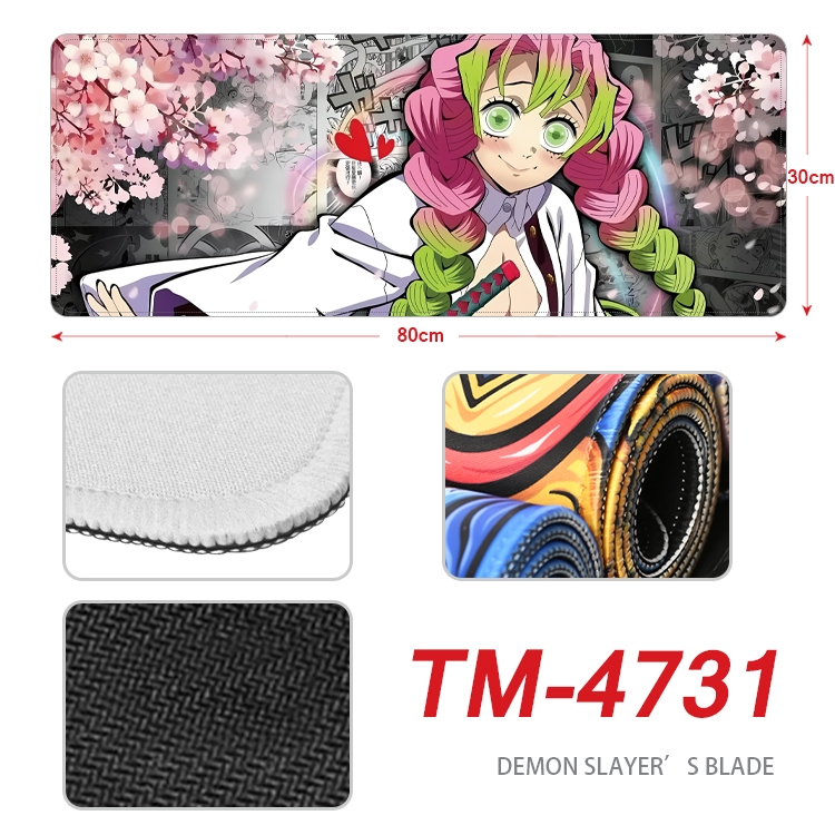 Demon Slayer Kimets Anime peripheral lock edge mouse pad 80X30cm TM-4731