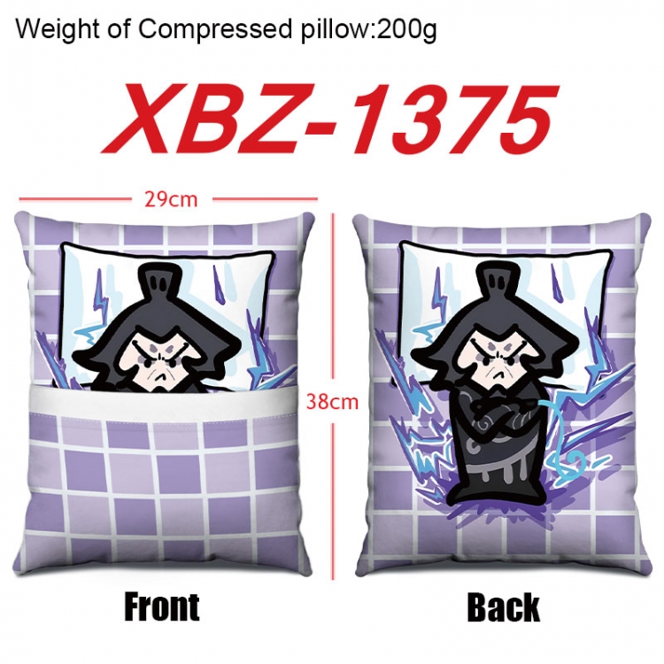 Nezha Anime Square Crystal Velvet Pillow 29X38cm XBZ-1375